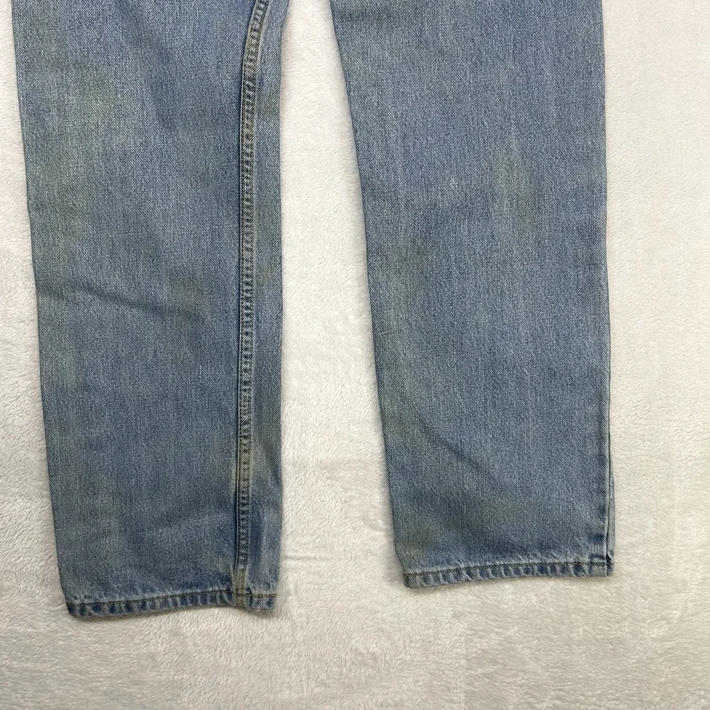 Levi's 505 Jeans Men's‎ Blue Denim Pockets Regular Fit Straight Zip Fly - 28X33